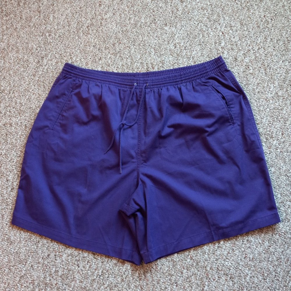 Women's Purple Shorts Baxter & Wells 24W Elastic Waist & Drawstring